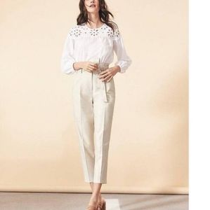 Ann Taylor High Rise Belted Pants Size 8